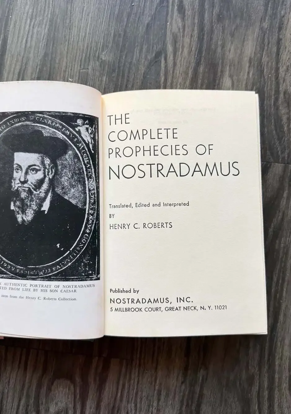 Nostradamus Inc. 1974 hardcover